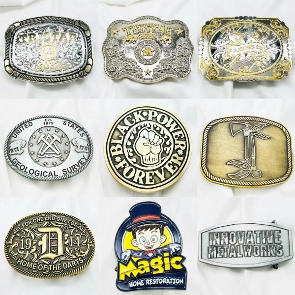 Customized Blank Belt Buckles Solid Brass Mens Woman Ladies