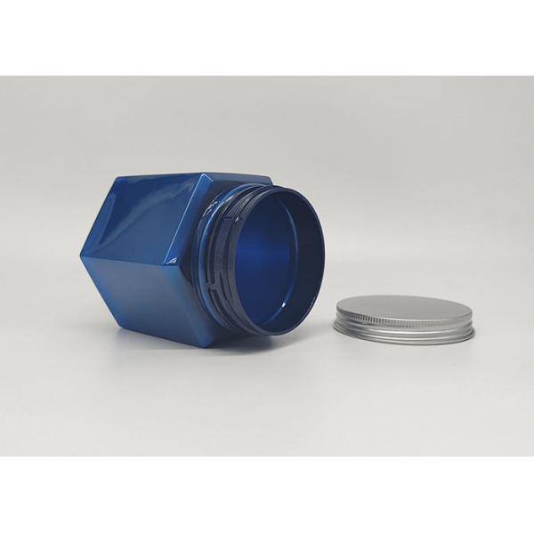 Custom Aluminum Cap Plastic Cosmetic Bottles 10.14oz Candy PET Perfume Jars