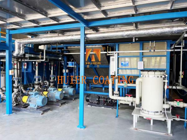 Customized Electrophoretic Electrostatic Dip Coating Line For Metal Film 5-50 Microns