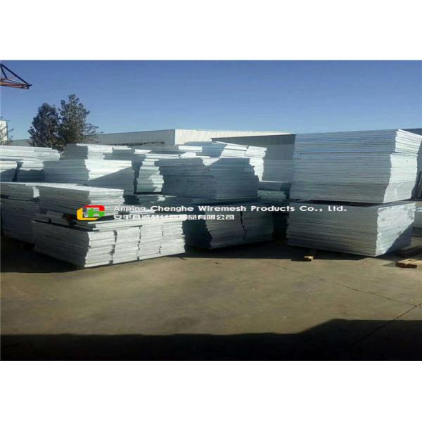 Hot Dip Galvanizing Industrial Steel Grating , Outdoor Metal Grates High Bearing