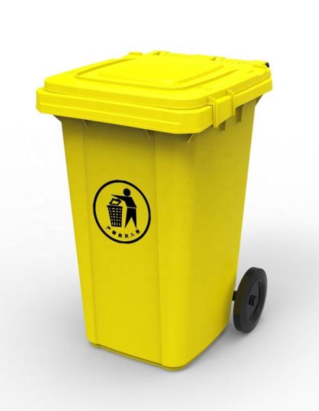 Medical garbage can yellow waste bins for hospital