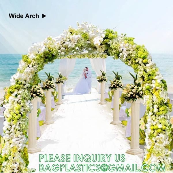 Metal Garden Arbor Wedding Arch, Combination for Various Climbing Plants, Rose Vines, Bridal Party Decorati