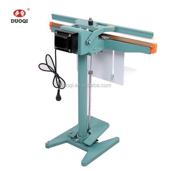 Простая в эксплуатации DUOQI PFS-650*1 Продовольственная промышленность Алюминиевая рама Педальная педальная уплотнительная машина