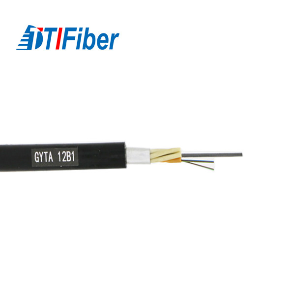 Режим на открытом воздухе подземного кабеля стекловолокна G652D бронированного одиночный