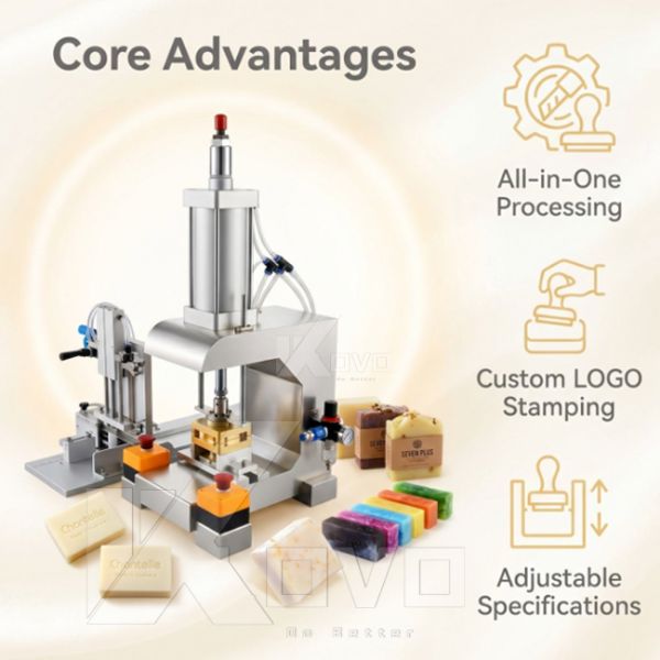 Semi Auto Soap Stamp Machine Custom Brass Mold Soap Printer Laundry Toilet Soap Stamper
