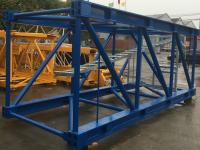 Peinture époxy 6000 mm section de mât de grue à tour avec traitement de haute précision