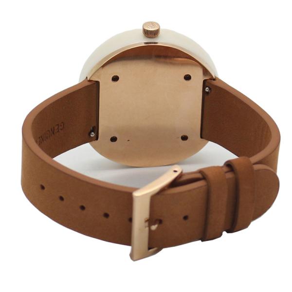 Marble Face Womens Watch With Leather Strap As Beautiful Gift