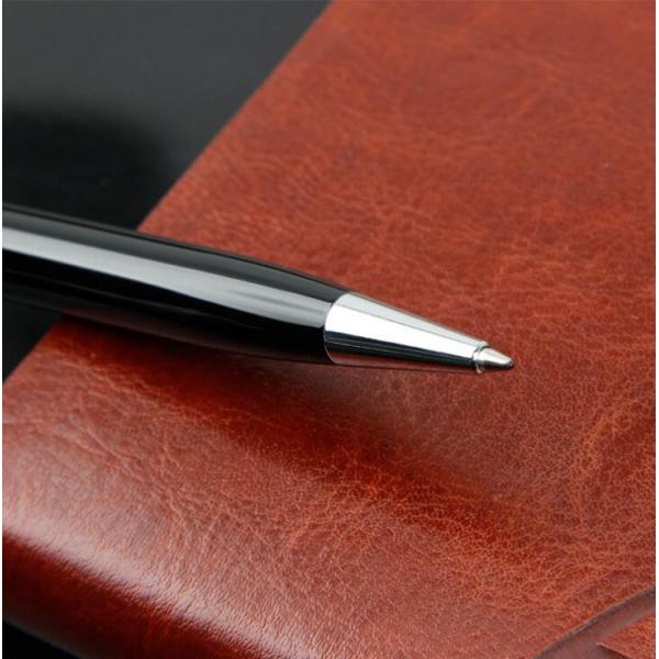 Popular Black Hotel metal pen with custom laser engraving logo