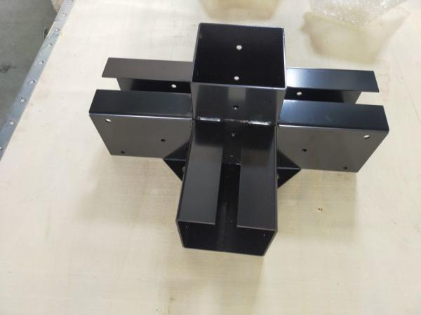 Power Coated 4X4 Metal Post Anchor for Pergola Gazebo 3-Way Right Angle Corner Bracket