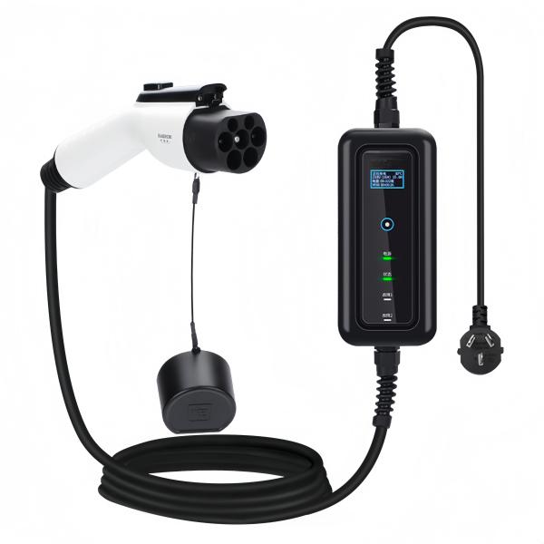 8-32A Adjustable EV Charger GBT Type1 Type2 3.5KW 7KW 11KW 22KW for EV Portability