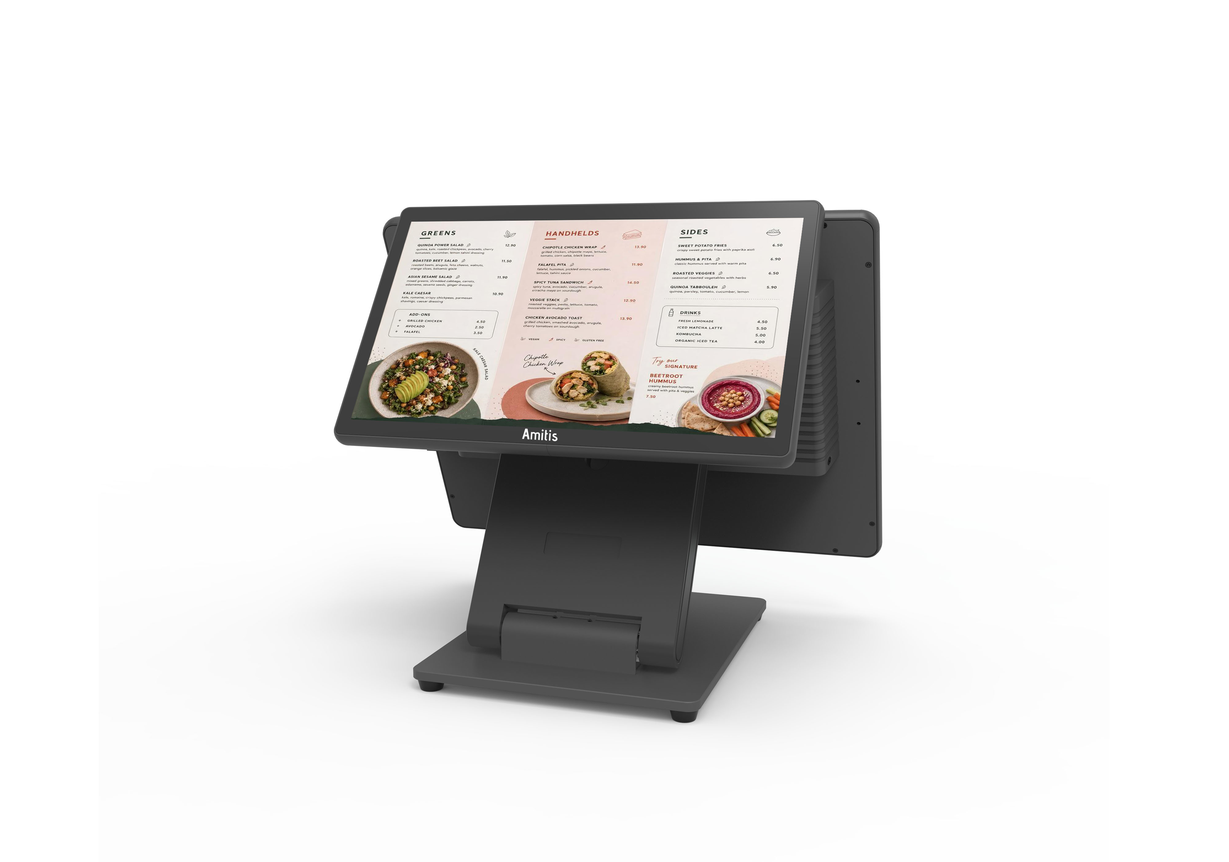 Industrial Rugged Aluminum Cash Register Android 14 RK3576 Customizable Modules