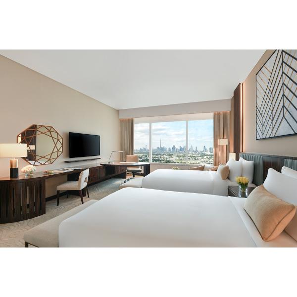 Оттенок Fnurnitures облицовки + света черного дерева наборов спальни мебели гостиницы звезды Sofitel 5 стандартный