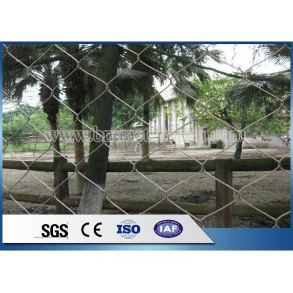1.2Mm Stainless Steel Ferrule Rope Mesh For Aviary Bird Zoo Mesh