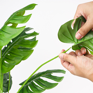 Faux Plant Artificial Plant Split-Leaf Philodendron, Monstera Deliciosa, Fake Indoor Plant, Excellent Gift