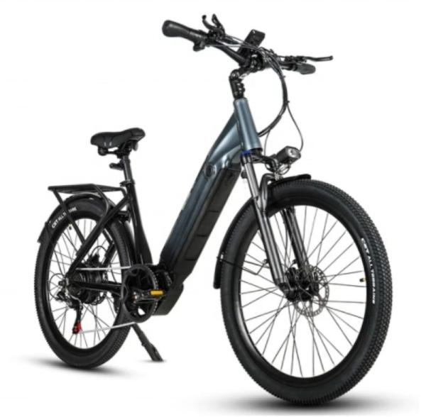 48V 17AH Battery Electric City Bike 26 Inch 7 Speed Ladies Step Through Electric Bike