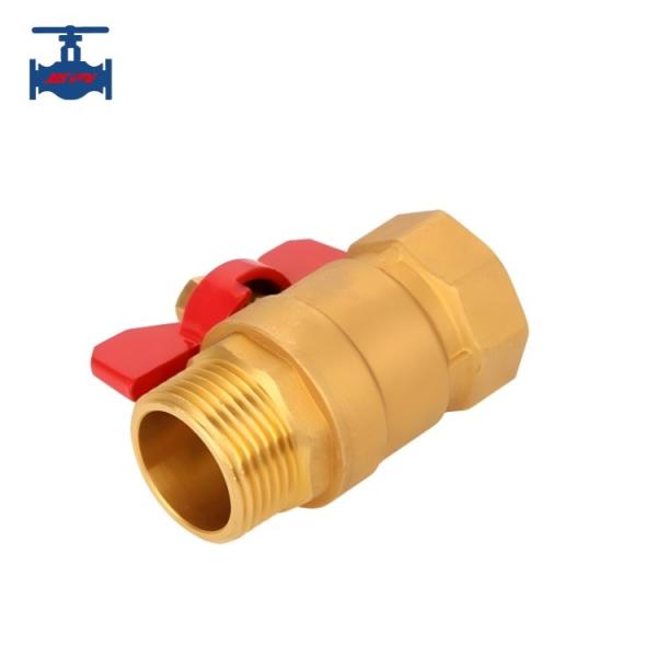 ISO9001 ISO14001 Certified Manual Copper Ball Valve with Inner and Outer Wires for Water Oil and Steam