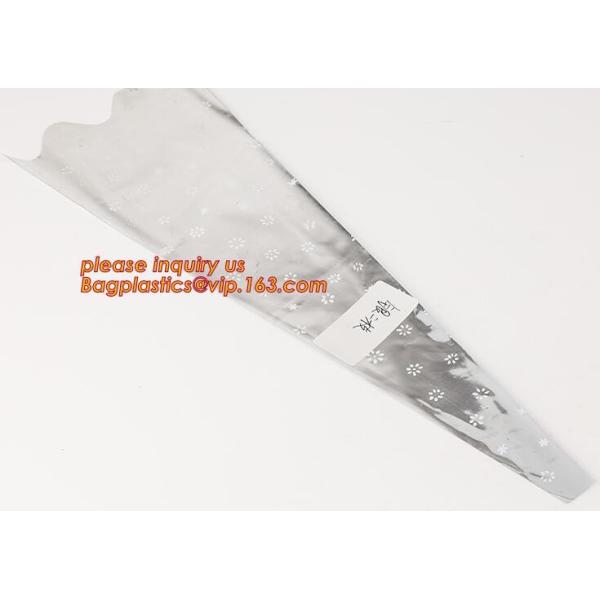 Home decoration professional supply flower bouquets sleeves,plastic flower bag flower sleeves for wrapping flowers PACK