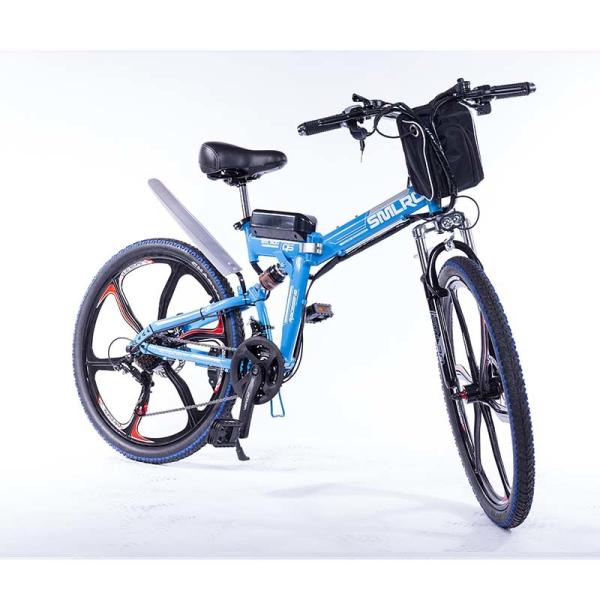 Aluminum Alloy Folding Electric E Bike Wear Resistant Steel Suspension Frame