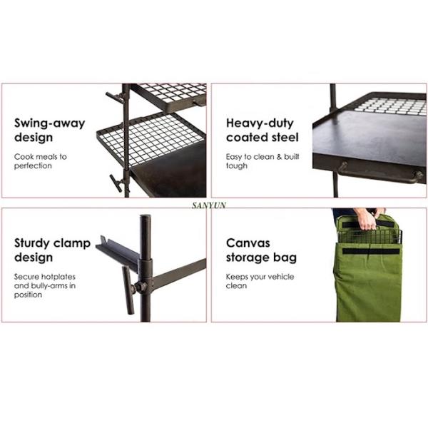 Черный порошок покрыл 24 барбекю вагонетки угля гриля барбекю сада дюйма