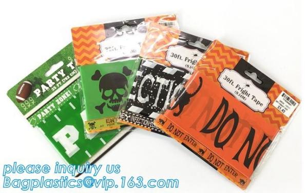 Halloween Birthday Party theme warning caution PE tapes for event decoration,Halloween Caution Tapes,Halloween Warning T