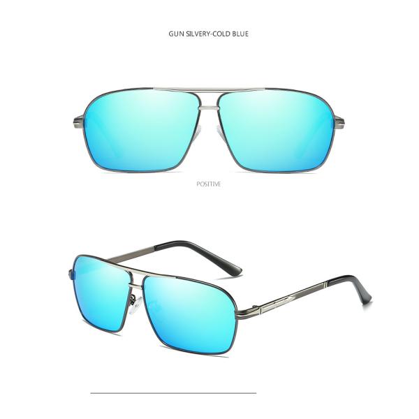 UV400 Mens Luxury Sunglasses Bridge Sport Metal Frame TAC Man Night Driving