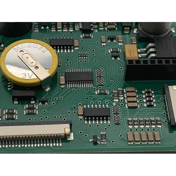 6 Layer 2 Oz Prototype PCB Assembly Black Soldmask White Silkscreen Green Surface