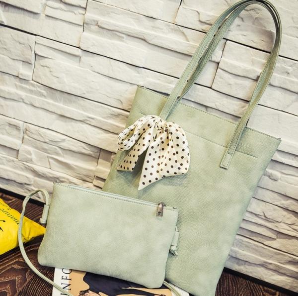 2016 new fall fashion Korean female solid color scarf shopping shoulder bag diagonal package