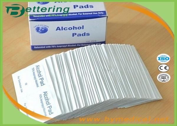 First Aid Medical Sterile Alcohol Prep Pads / Alcohol Prep Swabs Non Woven Material