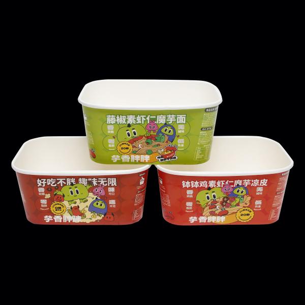 Продукт изготовленный на фабрике, печатающийся Средний квадратный бумажный пакетик - Безопасная упаковка с бумажной крышкой