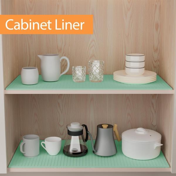 Reusable Silicone Refrigerator Liners Washable, Non-Slip Fridge Shelf Mats For Kitchen Organization, Waterproof & Oilproof Shelf Protectors For Cabinets, Drawers And Glass Shelves