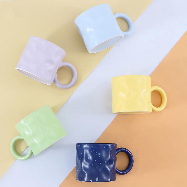 Restaurants A Grade Glazed Ceramic Coffee Porcelain Mugs With Handle