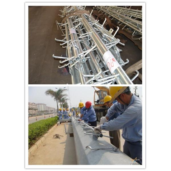 Spun Prestressed Concrete Electric Pole Galvanization Transmission Line Steel Pole Distribution