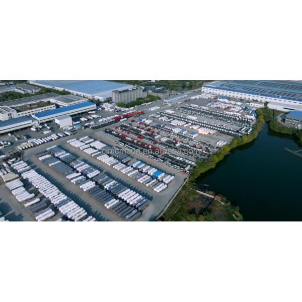 CIMC high strength iron 3 axle 30-70 ton transport coal ore gravel sand mining building material end dumper tipper semi trailer