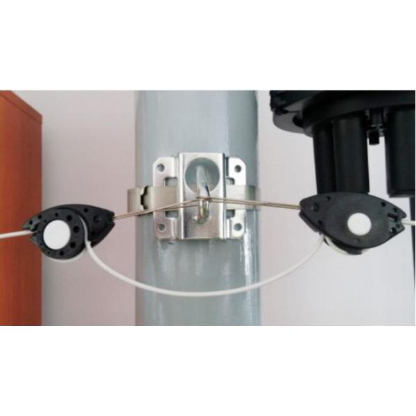 FTTH Flat Round Optical Fiber Tension Clamp Fish Type Plastic Nylon