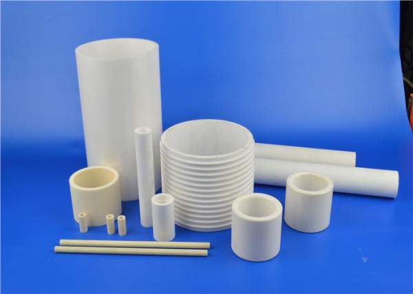Desgaste de alta temperatura - tubo cerâmico da linha da alumina 99% produzível à máquina resistente de 95% 97%