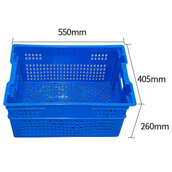 Customize Surface Handling Plastic Turnover Crate for Transportation and Storage
