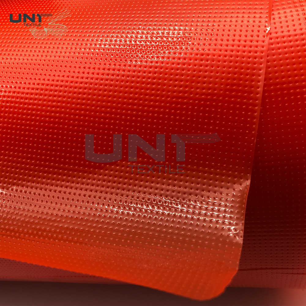 Red Color Embroidery Backing Fabric 100% LDPE Glue Hot Melt Fusible Film For Computer Embroidery