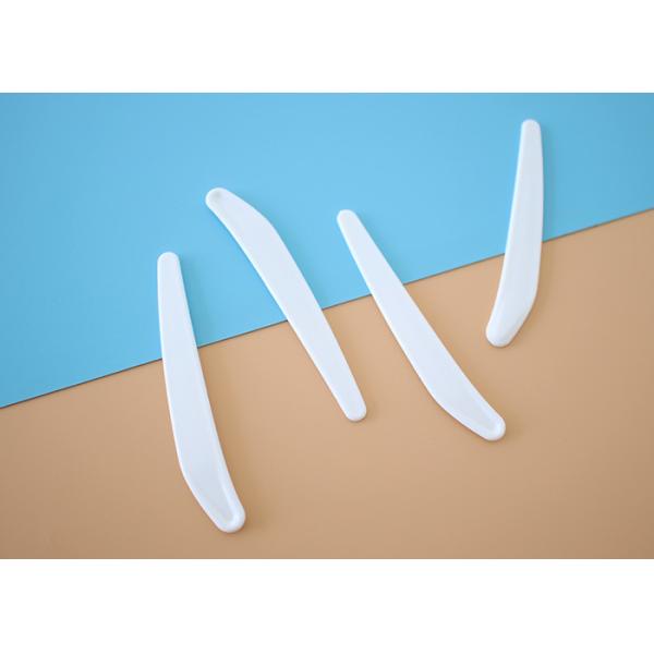 ложка шпателя 71.7mm белая пластиковая для косметического опарника