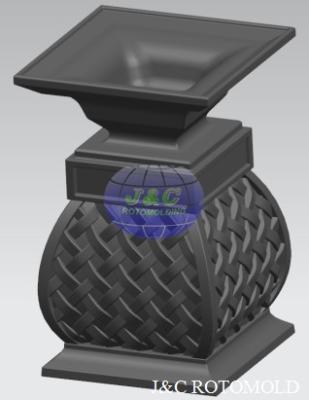 LLDPE Plastic Rotomolded Planters , Rotational Moulding Garden Plant Pots
