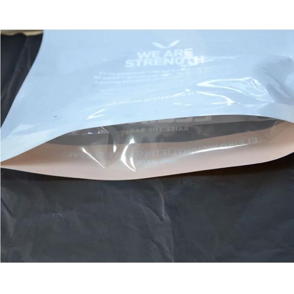 200 Micron Plastic Zipper Packing Bags With Bottom Gusset