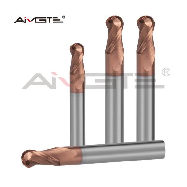 6mm 8mm 10mm Carbide Ball End Mills 2 Flute High Speed End Mill For Hardened Steel Stainless Steel