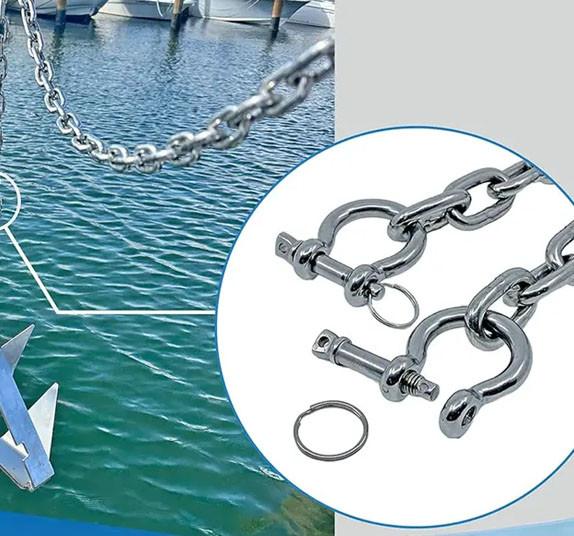 Marine Chains Electric Resistance Welding 316 Stainless Steel Anchor Chain for Boats Heat Resistant