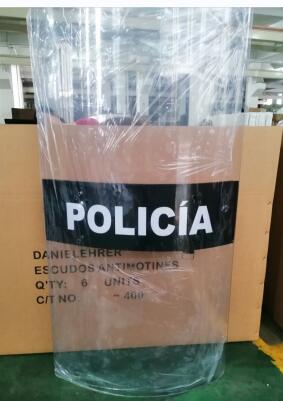 Anti Riot Police shield  police shield， transparent polycarbonate shield