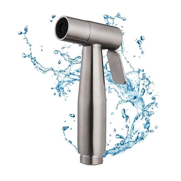 Pistola de spray de banheiro de plástico com bocal de lavar roupa e descarga de água