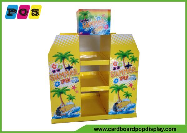 Supermarket Promotion Retail Pallet Displays , Cardboard Display Stands For Beach Sand Toys PA019