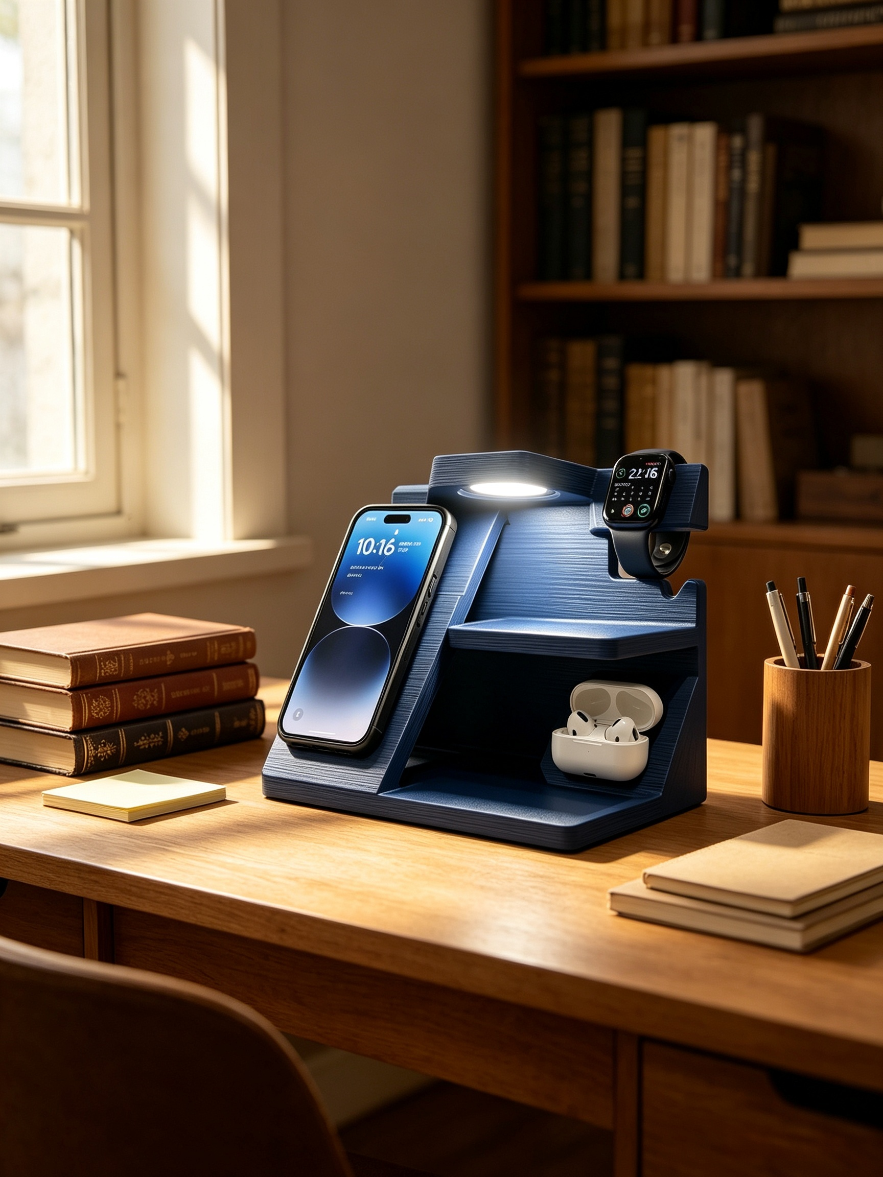LED Night Light Charging Station 3 In 1 Organizer Bedroom 3d Printing Products To Sell