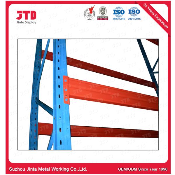 металл склада 500kgs 5.5m кладет красный шкаф на полку 3 слоев стальной