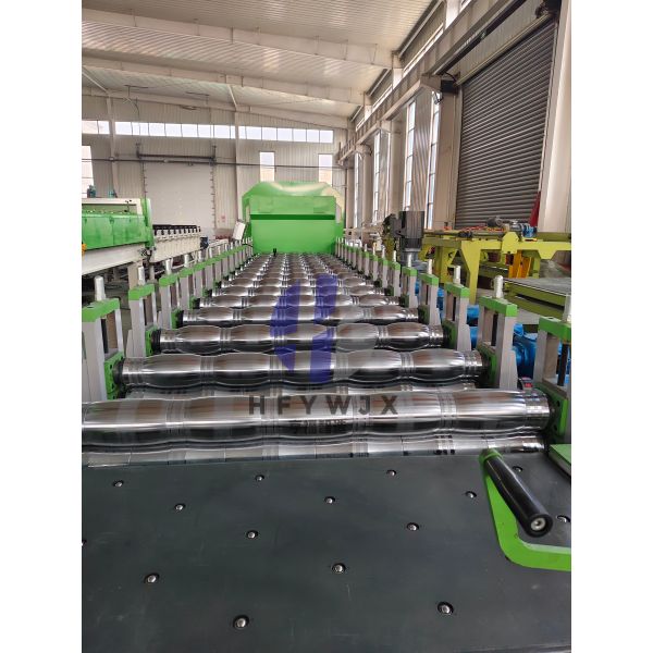 Professional 1110 Glazed Tile Production Line 16-21 Roll Forming Stations PLC Control System