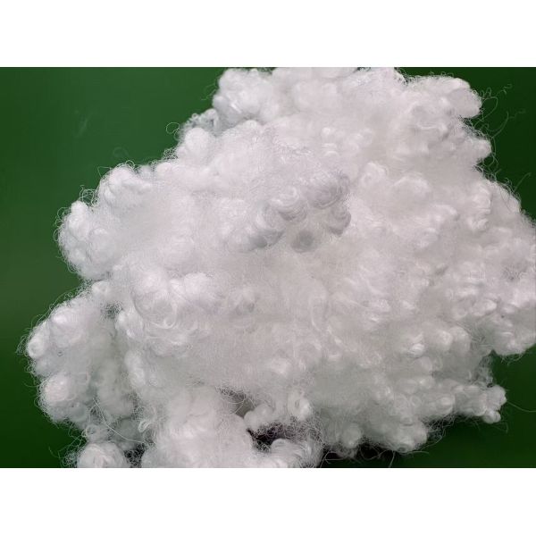 15D 64mm Virgin White Siliconized Polyester Staple Fiber for Home Textile Upholstery & Furniture Filling Denier Customization