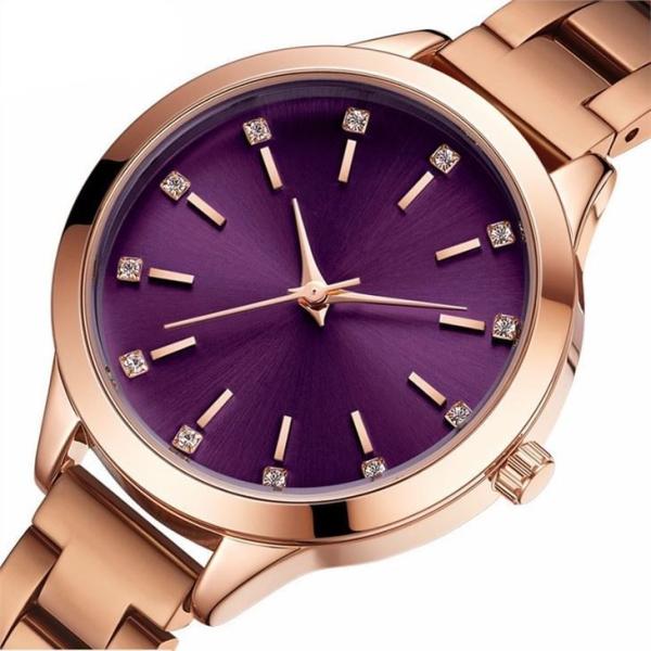 7.9mm Thickness Ladies Diamond Watch 3ATM Three Pin Waterproof